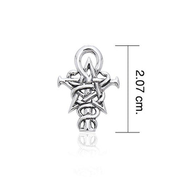 Wizardry Symbol Penkhaduce Sterling Silver Tie Tack by Oberon Zell TTT046
